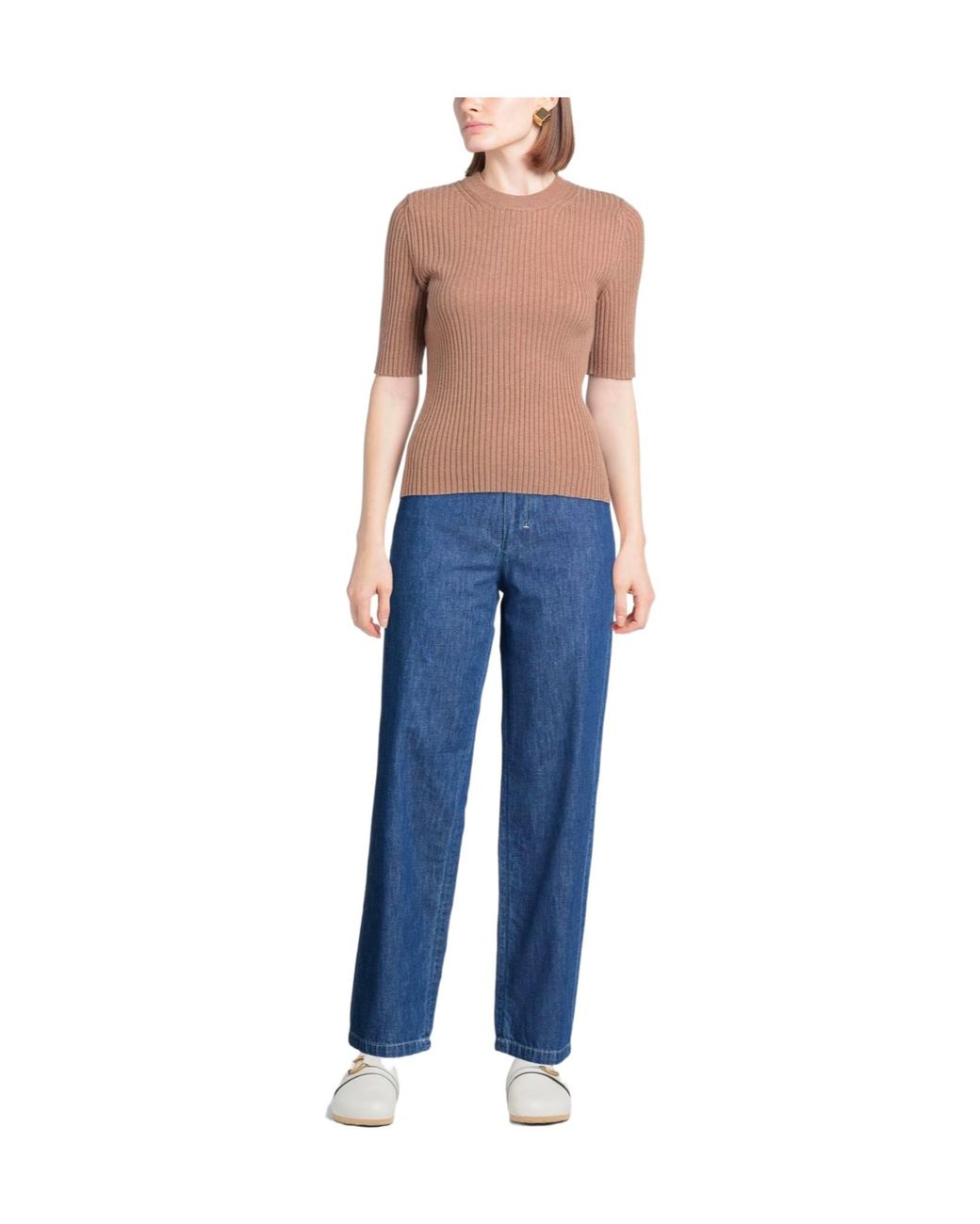 Max Mara Blue Straight-Leg Jeans