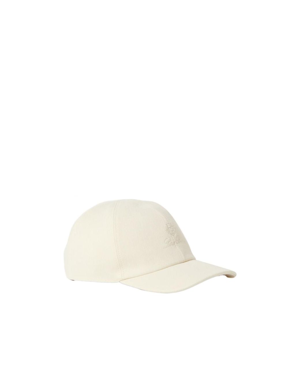 Loro Piana White Baseball Cap for men