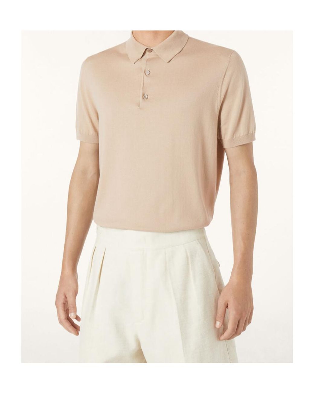 Loro Piana Natural Polo Shirt for men