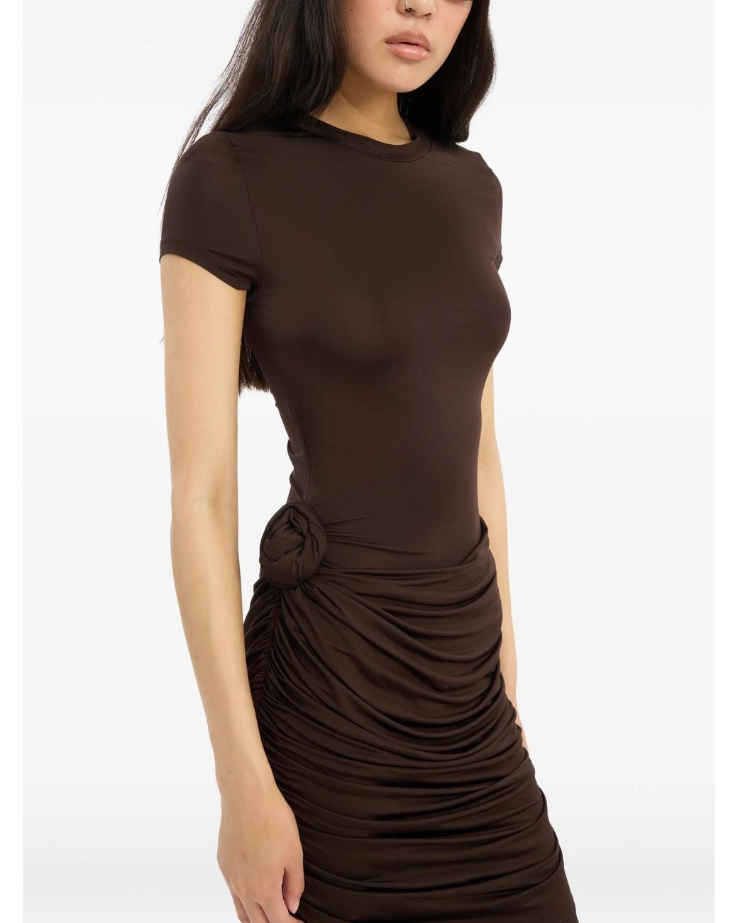 ROTATE BIRGER CHRISTENSEN Brown Short Dresses