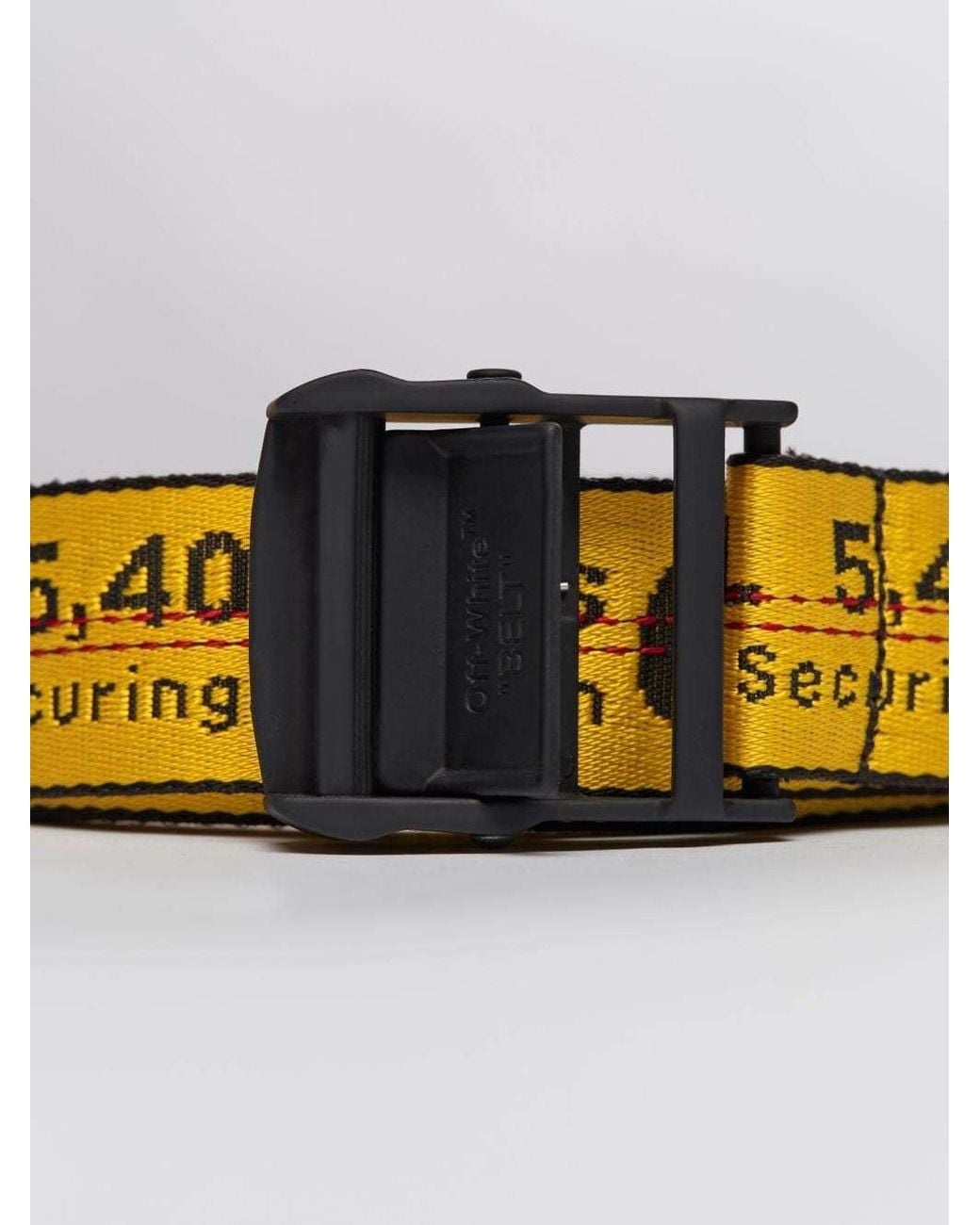 Off-White c/o Virgil Abloh Yellow Classic Industrial Belt for men