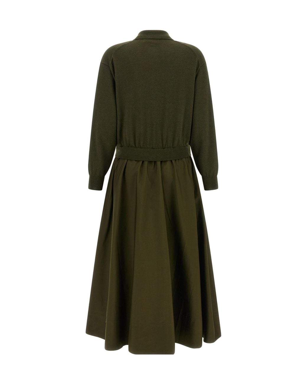 Polo Ralph Lauren Green Long Sleeve A-Line Dress