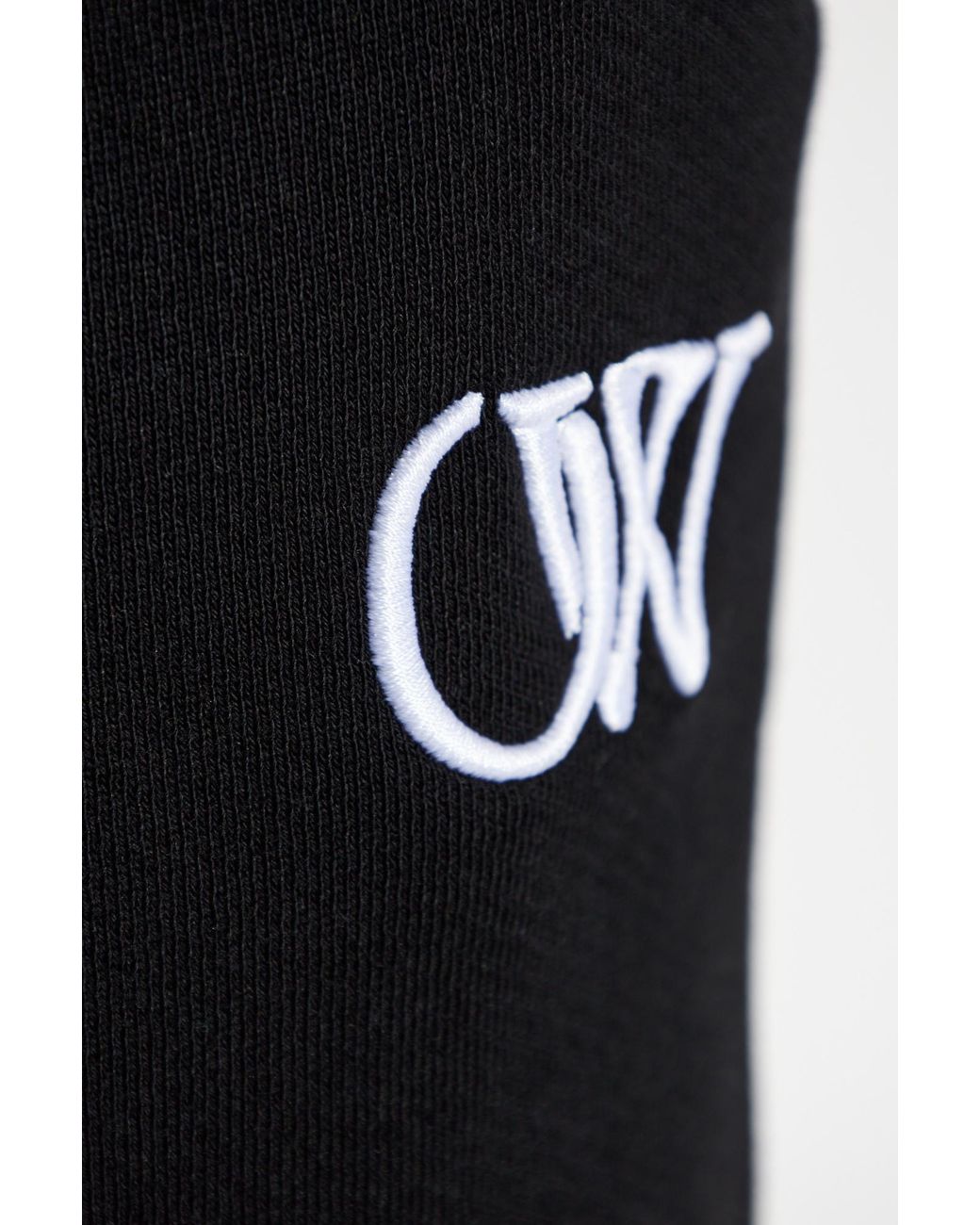 Off-White c/o Virgil Abloh Black Logo Embroidered Straight Leg Pants