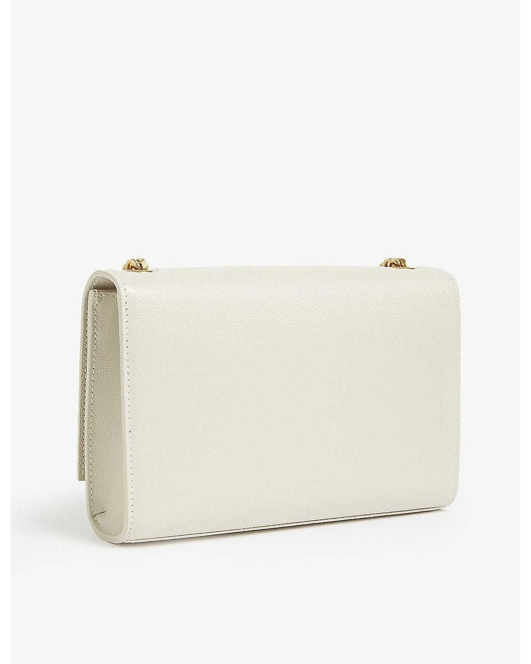 Saint Laurent White Classic Kate Small Crossbody Bag