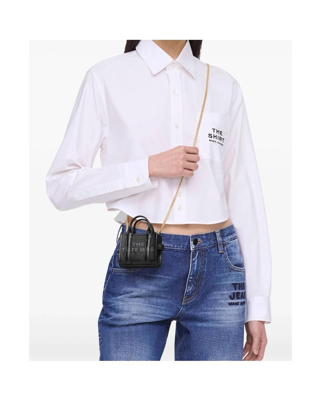 Marc Jacobs Black The Nano Tote Crossbody Bag