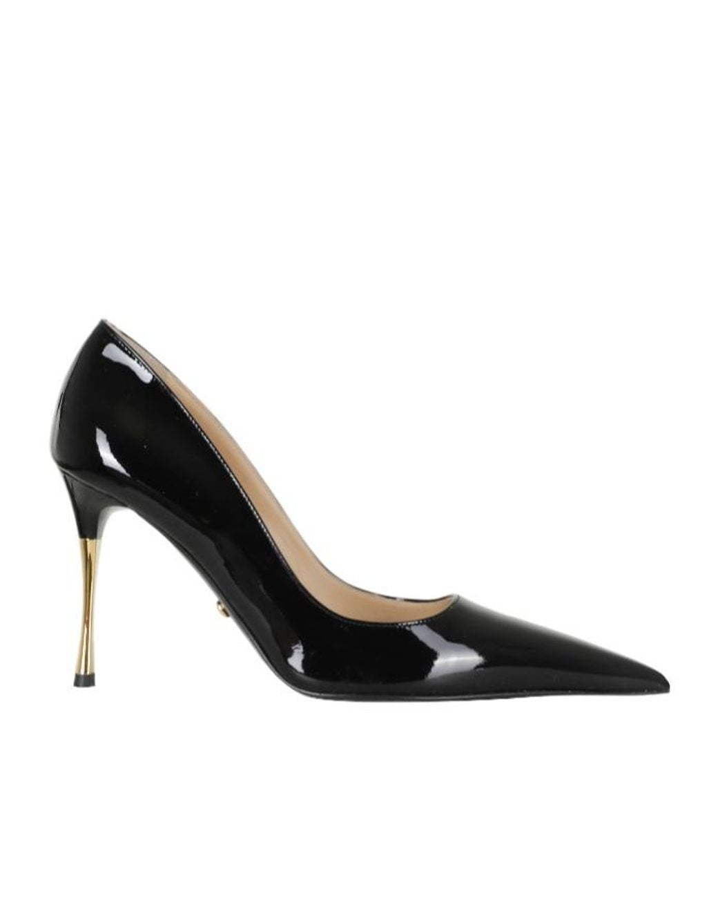 Mach & Mach Black Pointed-Toe High Heels