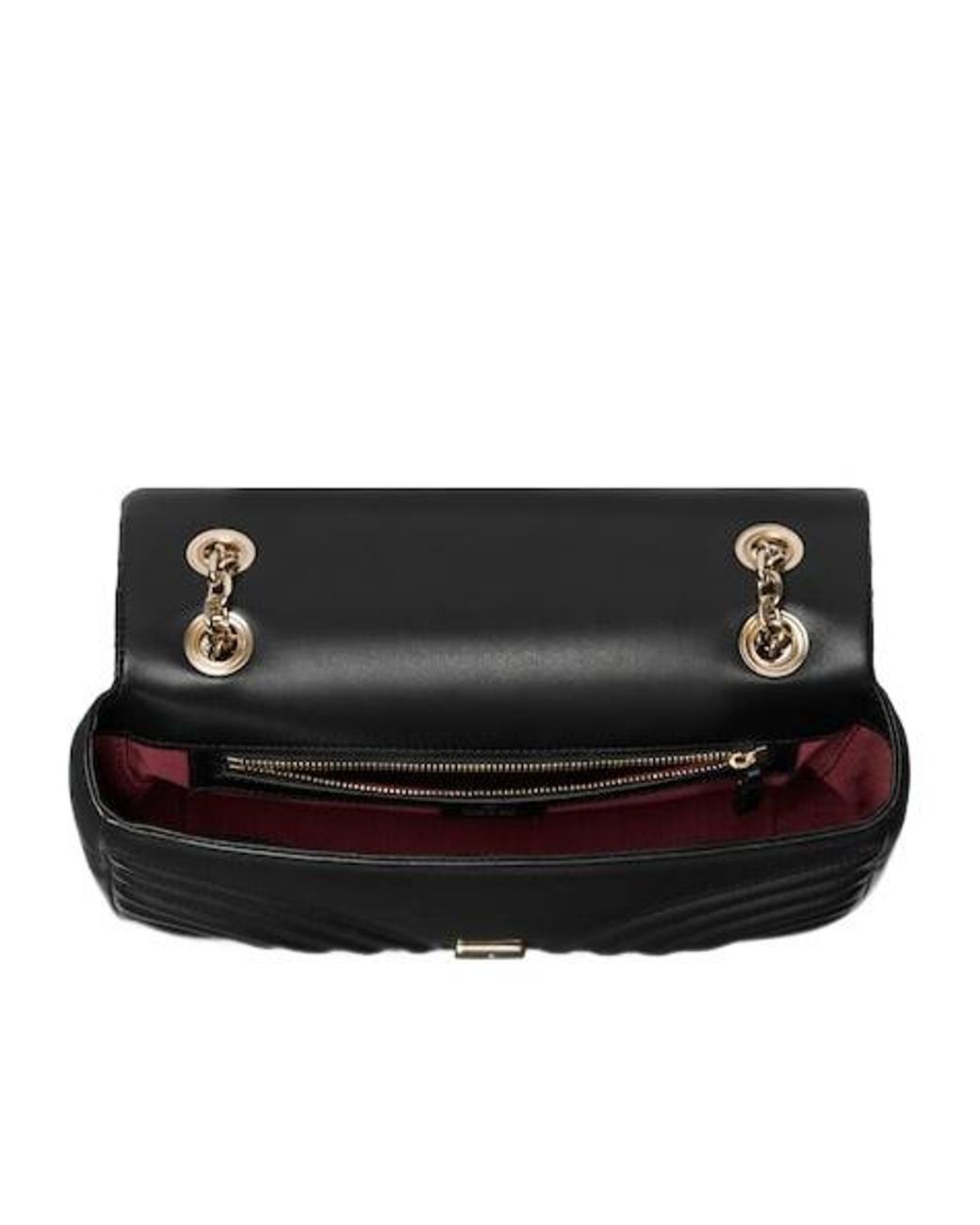 Gucci Black Gg Marmont Medium Shoulder Bag