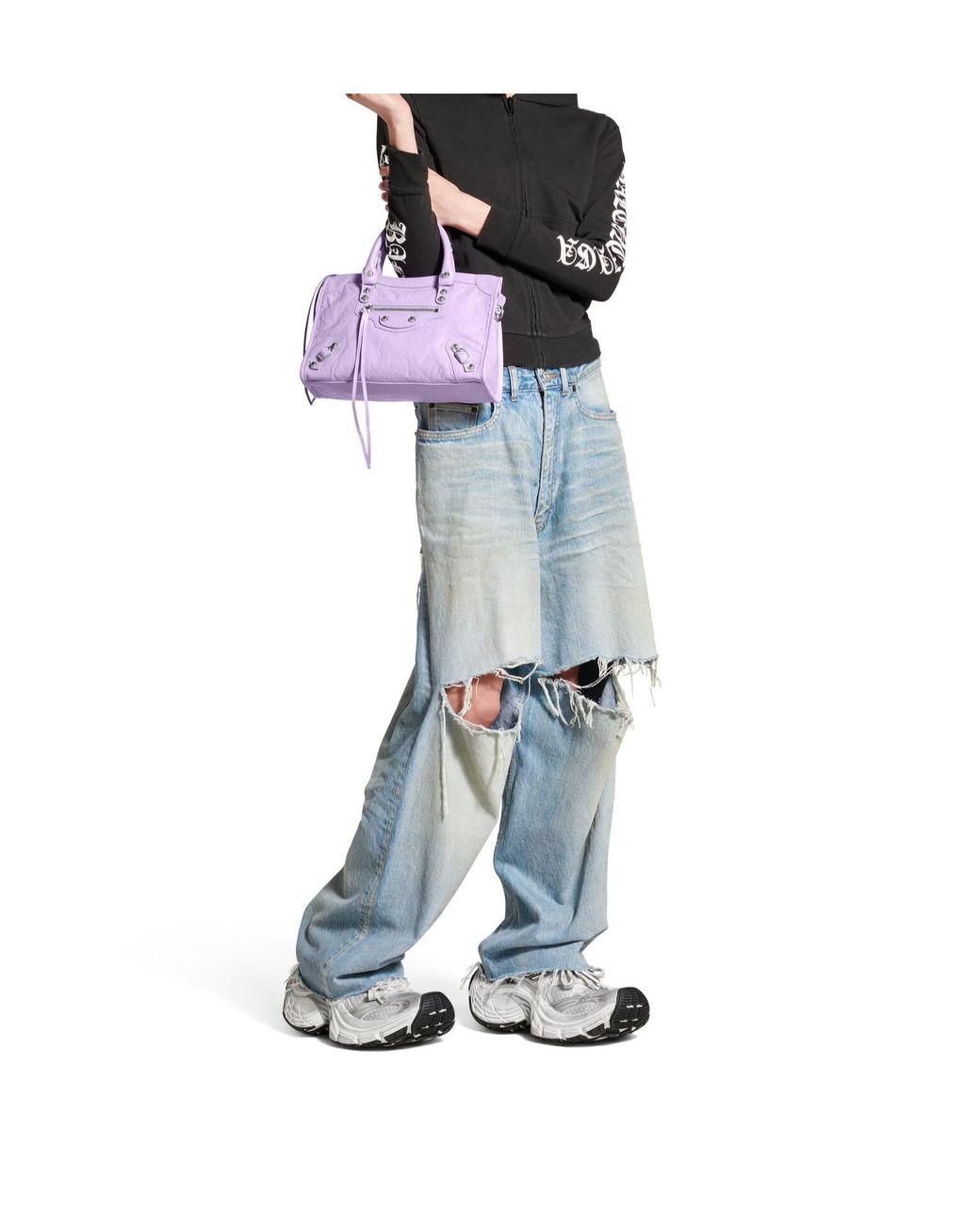 Balenciaga Purple Le City Small Handbag