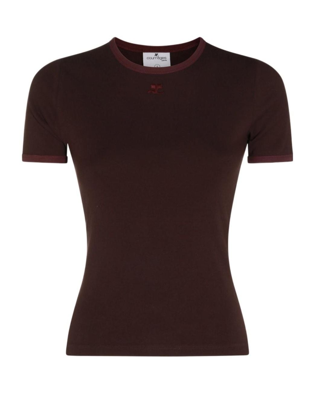 Courreges Brown Courrèges Heritage Crewneck T-Shirt