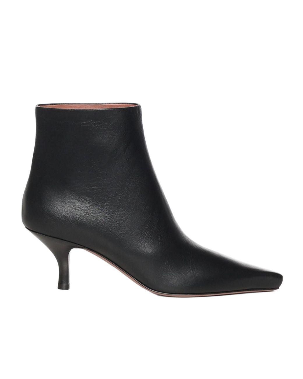 Paris Texas Black Rose Ankle Boots