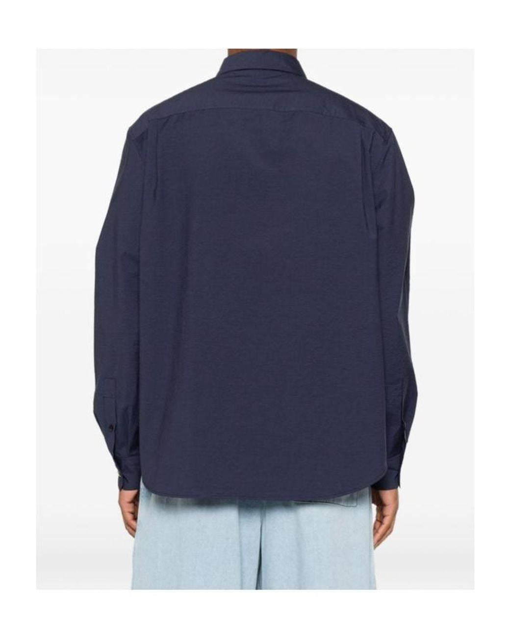 Loewe Blue Long Sleeved Shirt for men