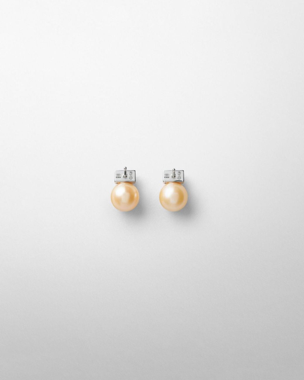 Phoebe Philo White Pearl Stud Earrings