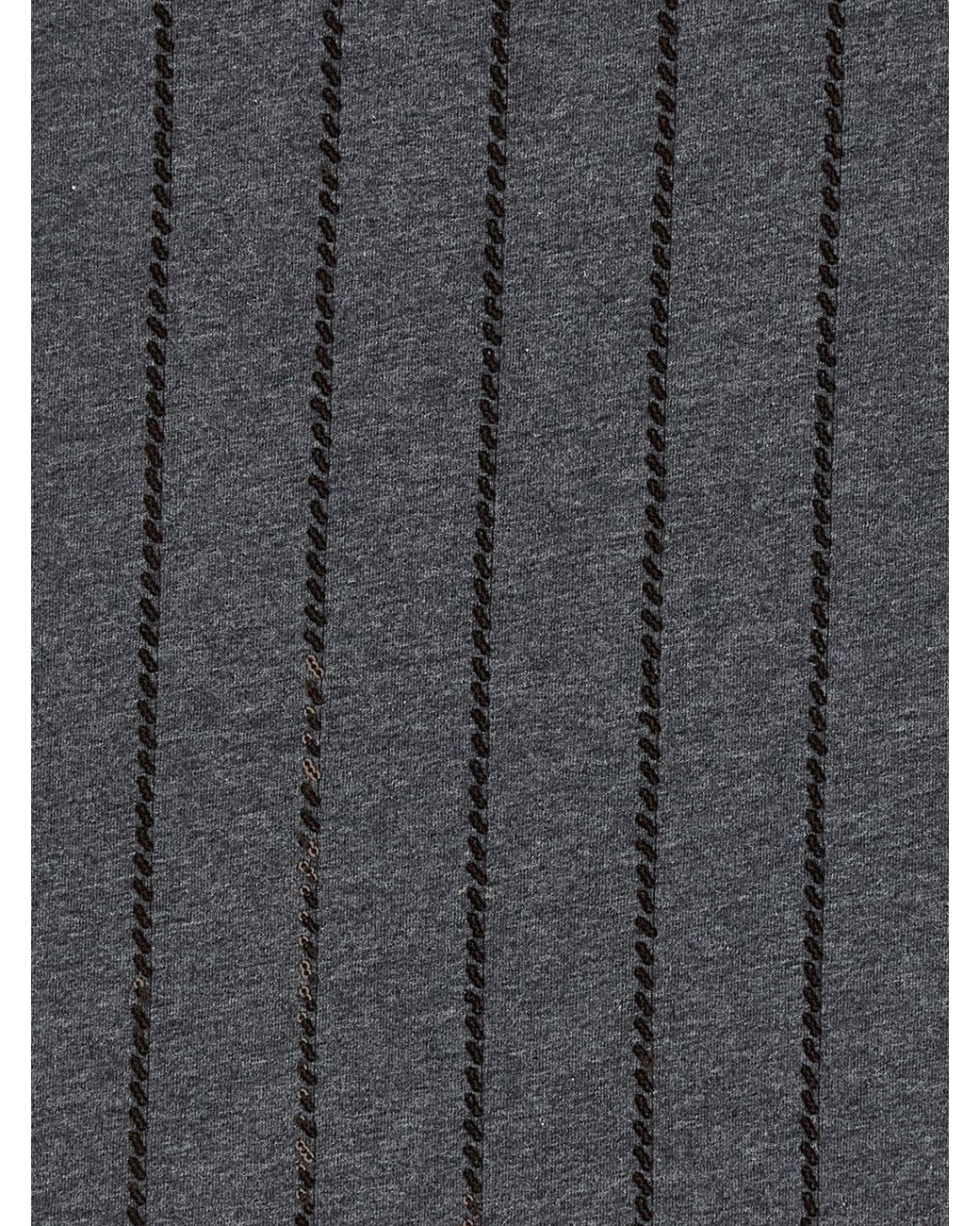 Brunello Cucinelli Gray Micro Sequin Top