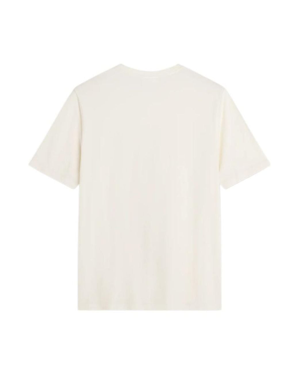 Maison Kitsuné White Maison Kitsuné Fox Head Regular T-Shirt for men
