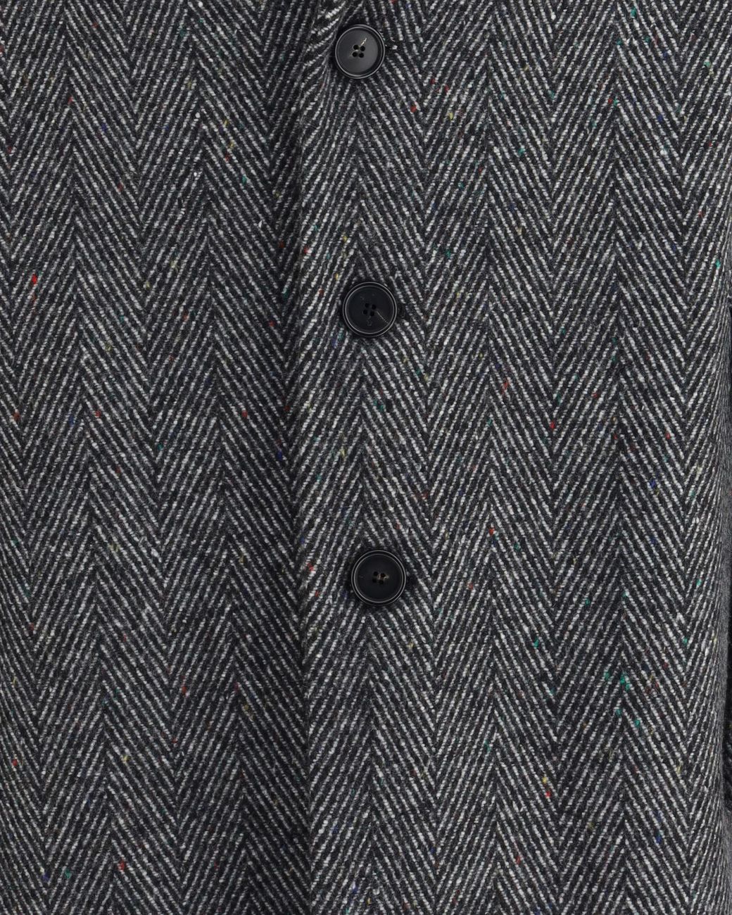 Givenchy Gray Single-Breasted Herringbone Coat for men