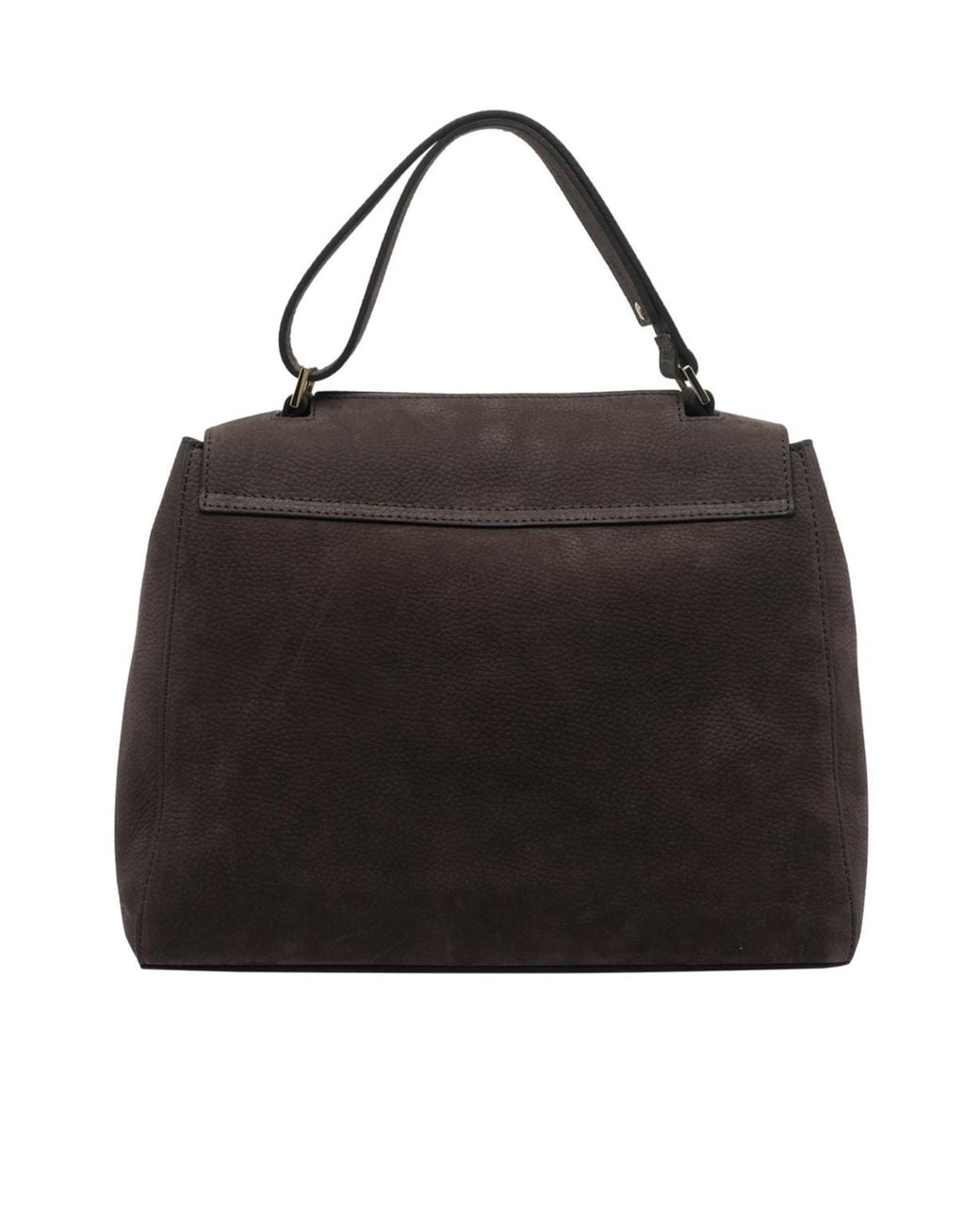 Orciani Black Sveva Medium Top Handle Shoulder Bag