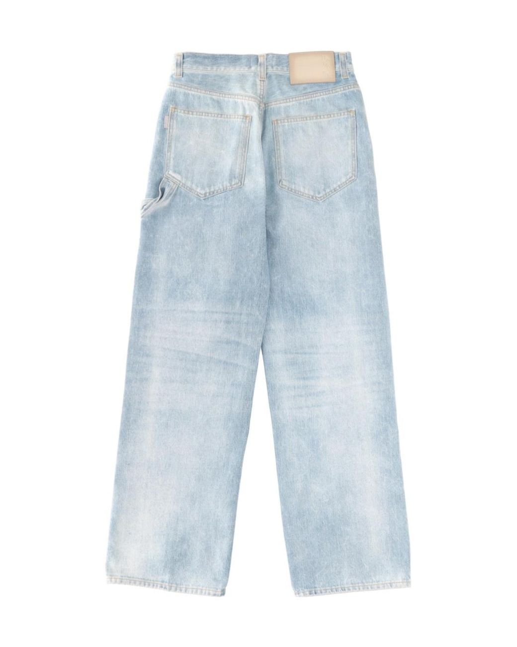 Haikure Blue Relaxed Straight-Leg Jeans