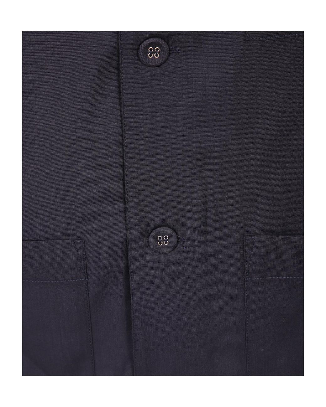 Officine Generale Blue Officine Générale Patch Pocket Shirt for men