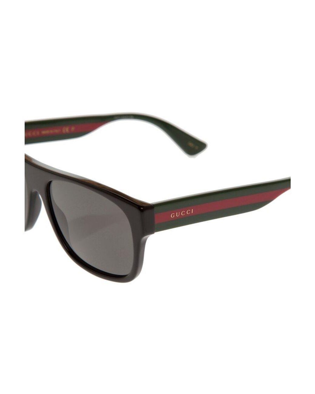 Gucci White Eyewear Rectangular Frame Sunglasses for men