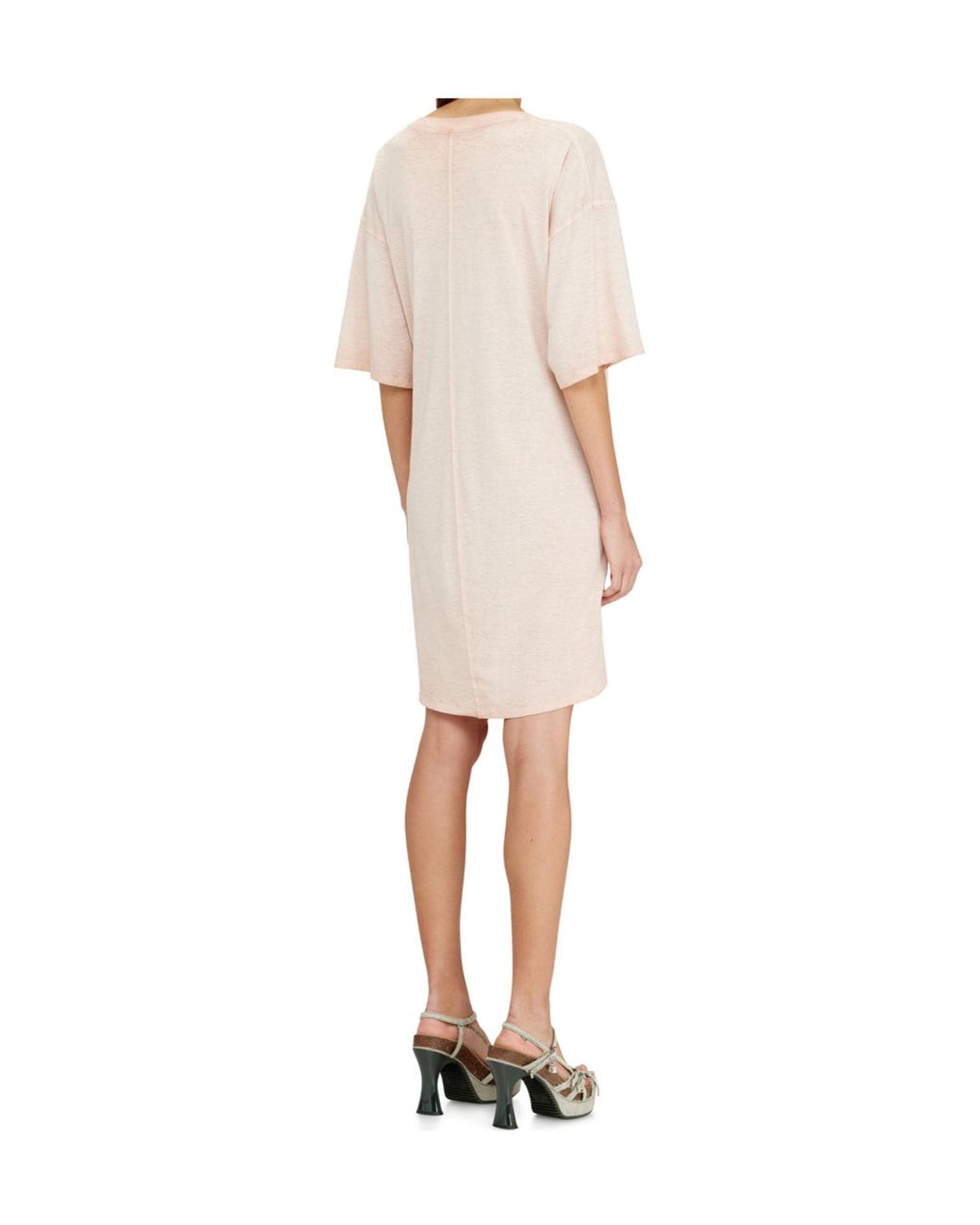 DIESEL White D-Eivor-S1 Tie-Front T-Shirt Dress