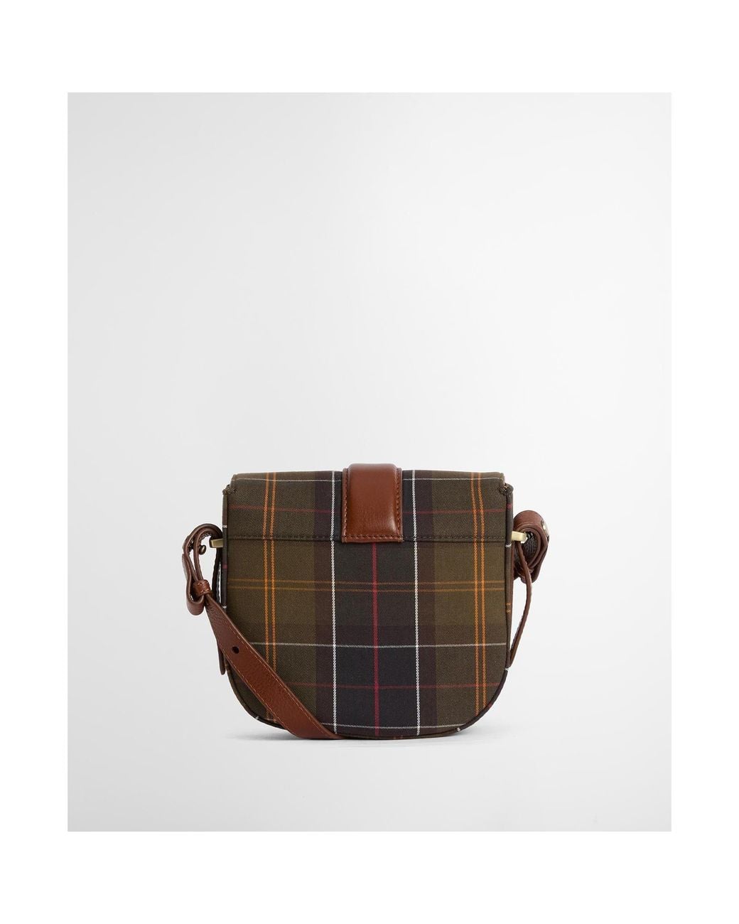 Barbour Brown Fashionable And Versatile Elm Plaid Crossbody Bag