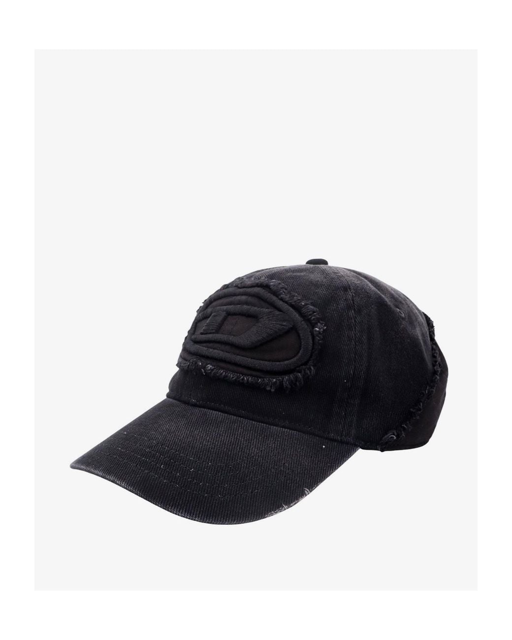 DIESEL Blue Logo Embroidered Baseball Cap for men