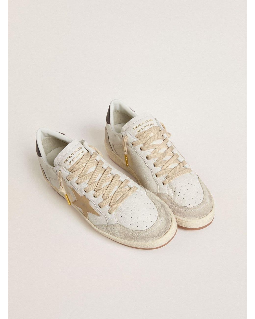 Golden Goose Deluxe Brand Natural Ball Star Ltd With Star And Heel Tab