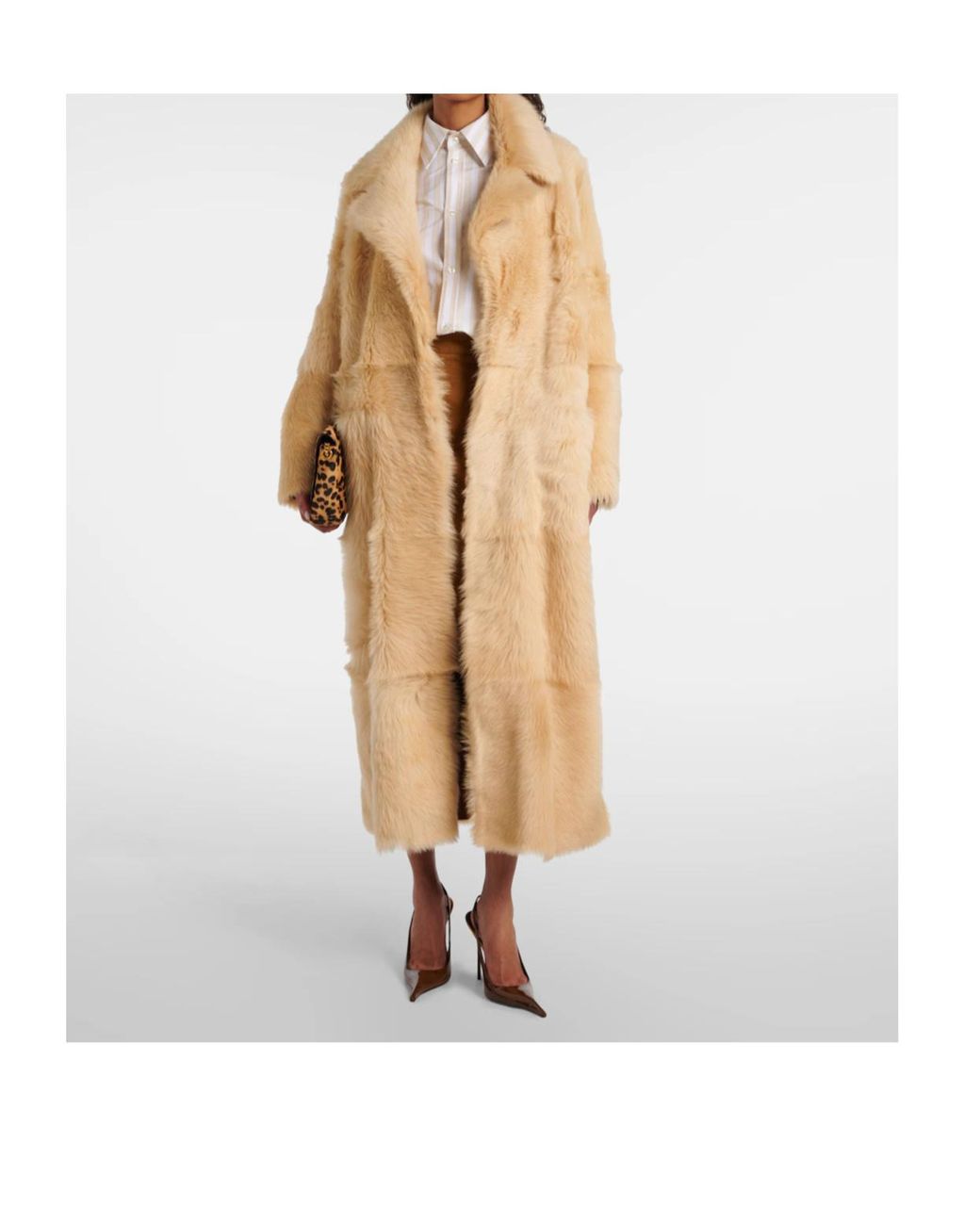 Nour Hammour Natural Long-Sleeved Coat