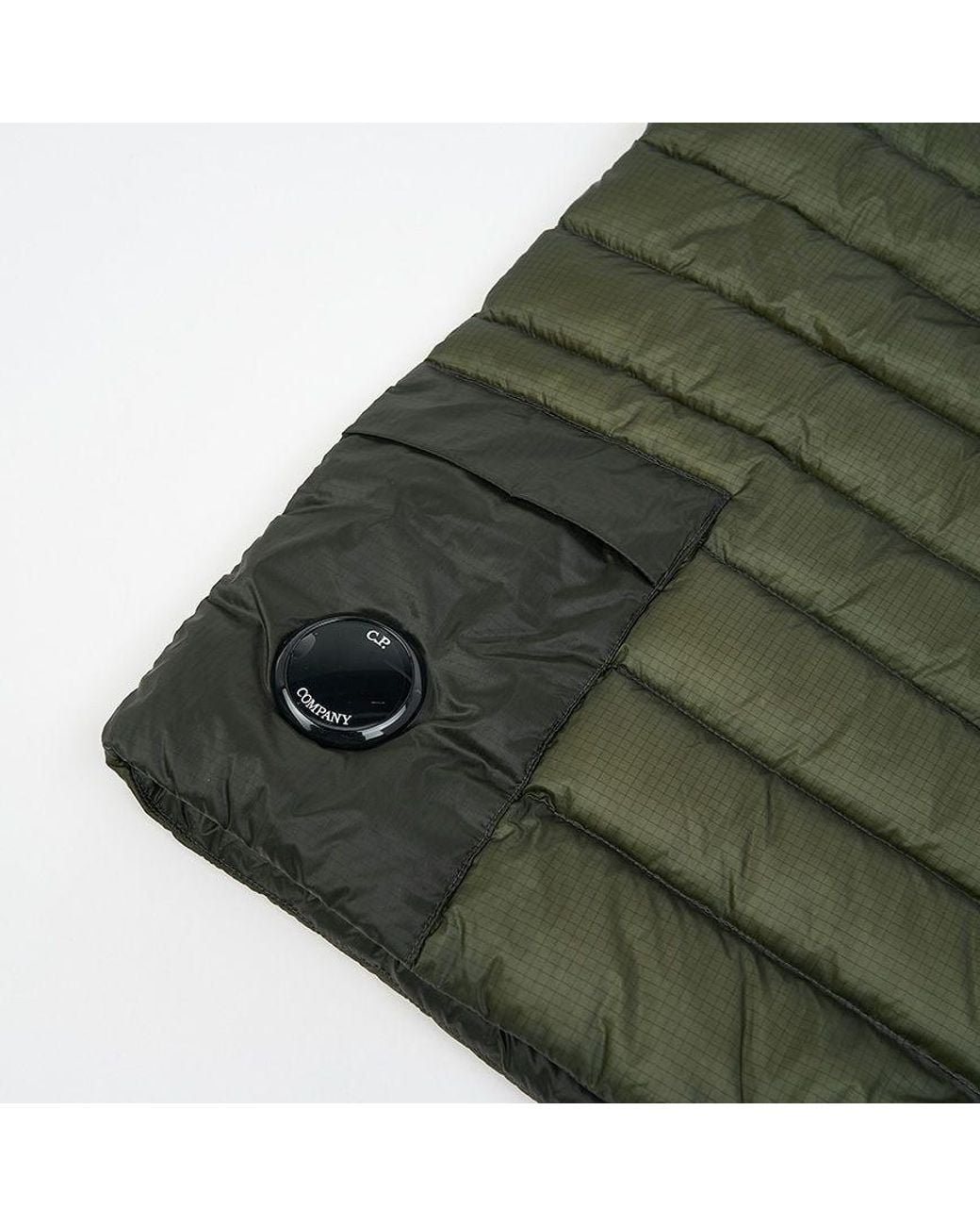 C P Company Green Zippered Down Vest for men