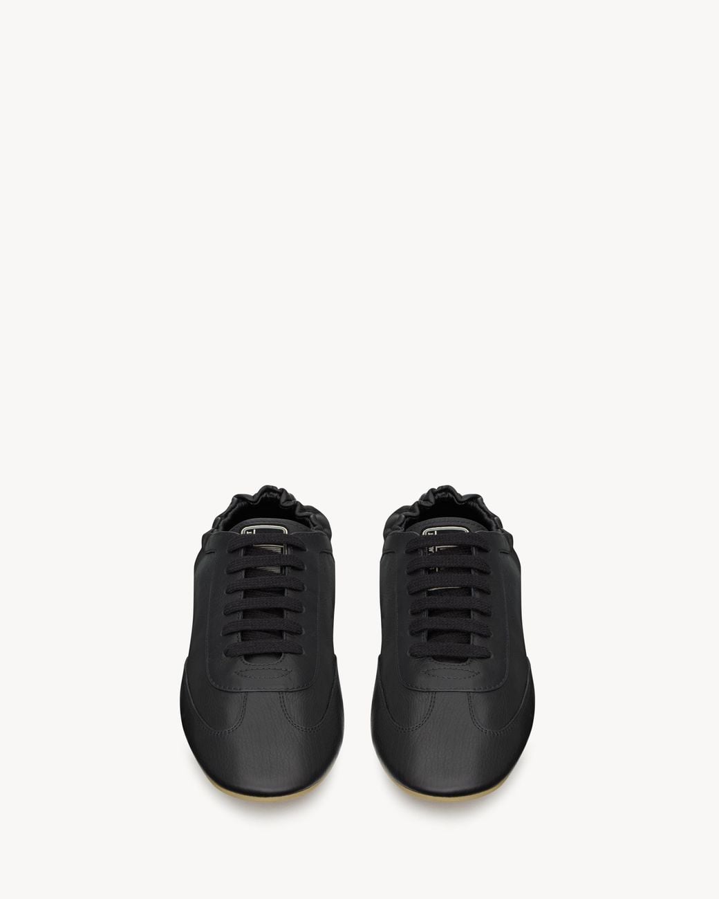 Saint Laurent Black "Lewis" Leather Sneakers for men