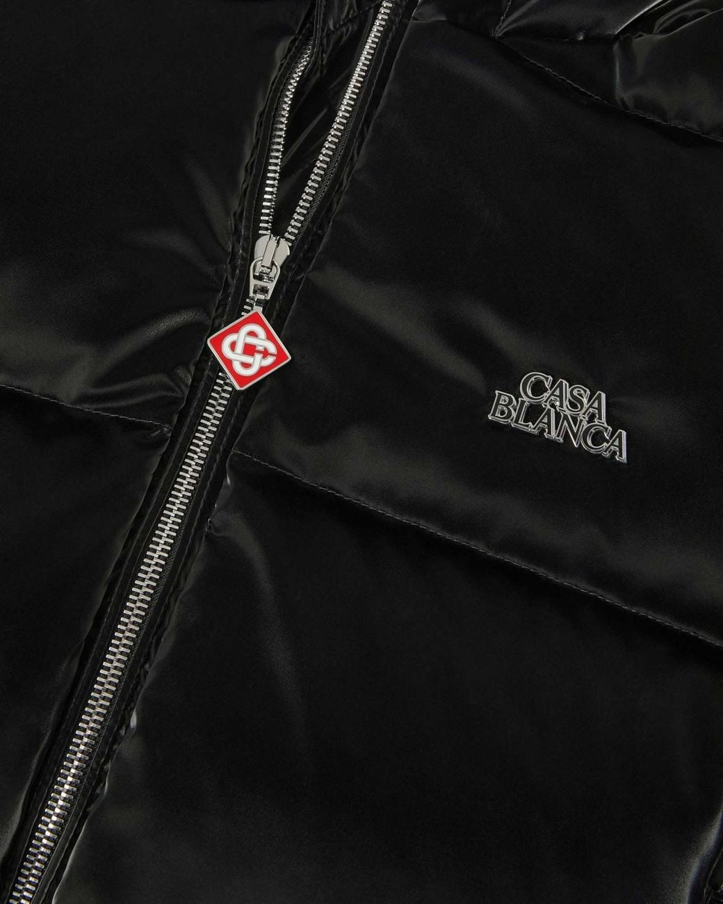 Casablanca Black Painted Short Down Jacket