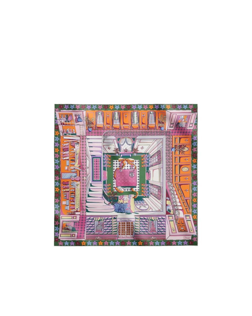 Dior White Inside Avenue90 Square Scarf