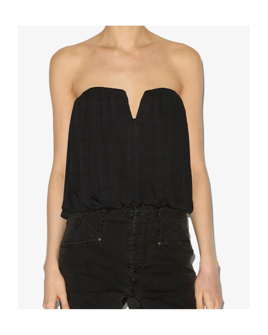 Isabel Marant Black Amalia Bustier Top