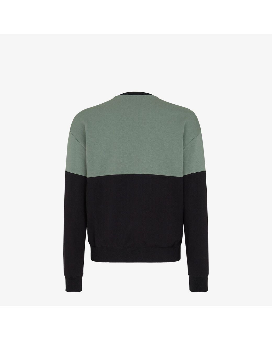 Fendi Gray Logo-Embroidered Sweatshirt for men