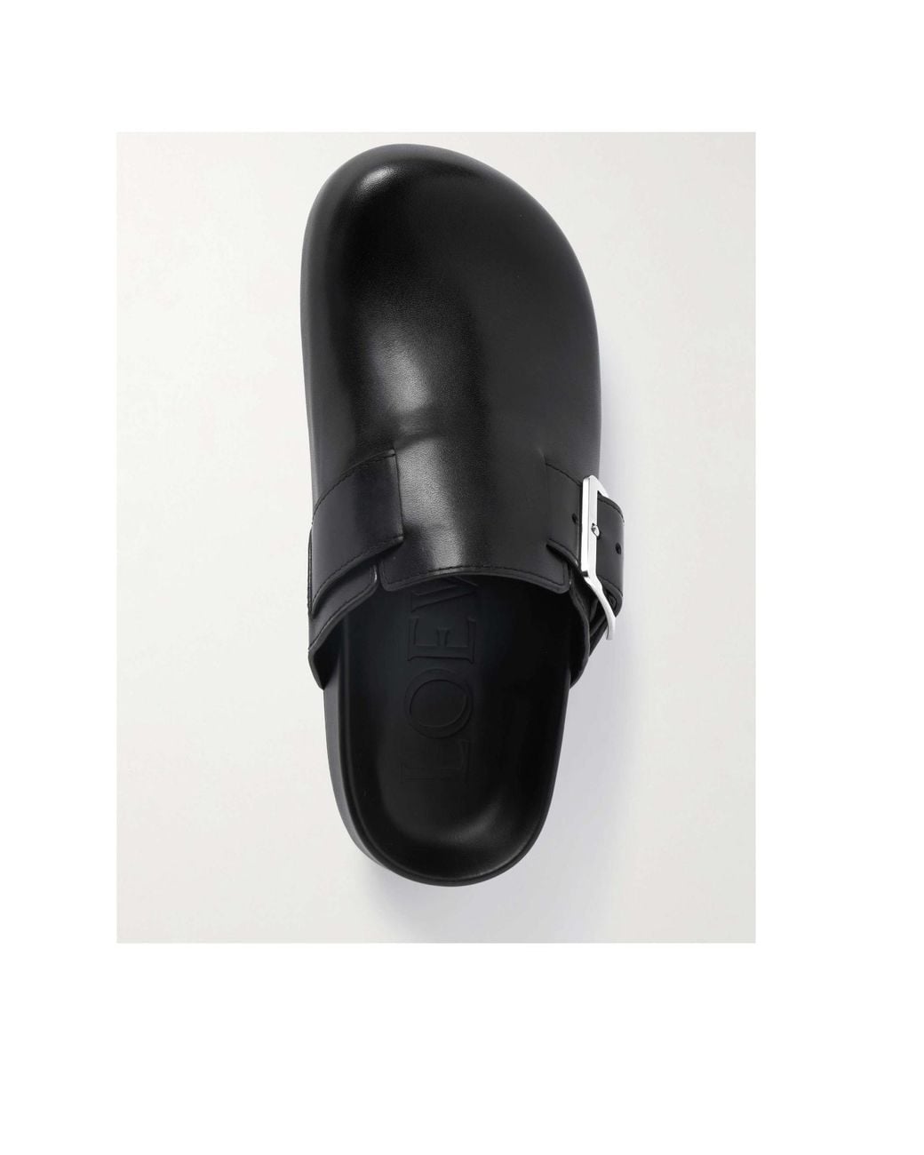 Loewe Black Ease Buckle Mule