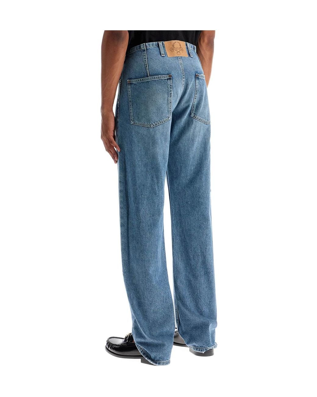 Moschino Blue Straight-Leg Jeans for men
