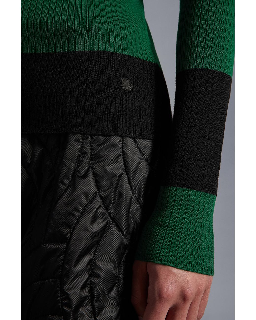 Moncler Green Wool Polo Shirt