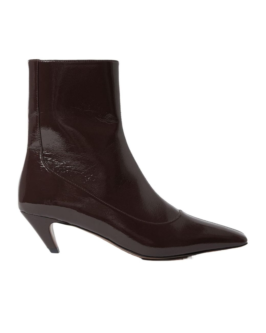 Stella McCartney Brown Pointed Toe Zipped Boots