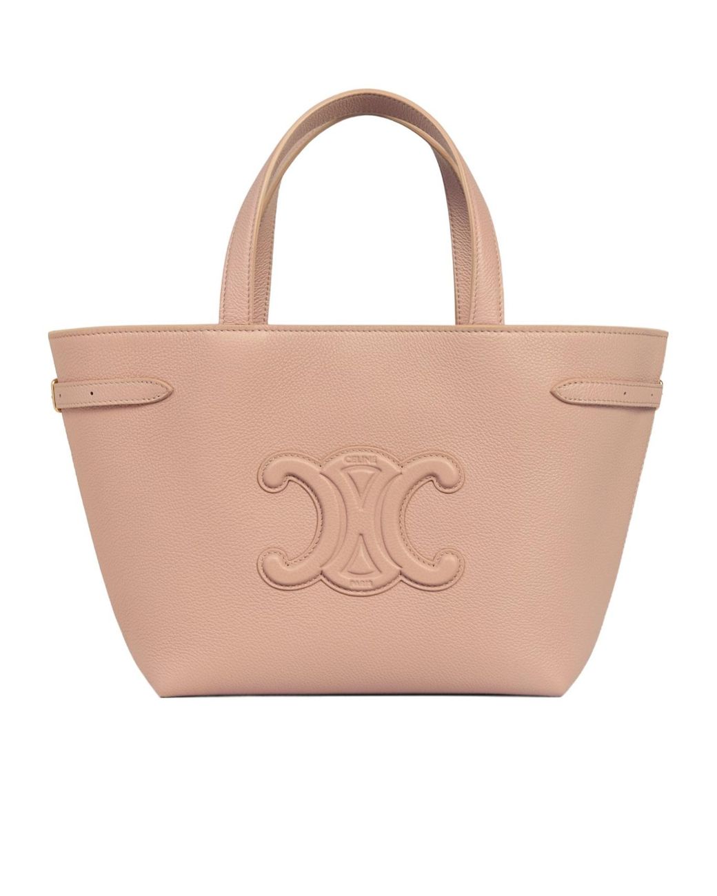 【VIP価格】CELINE ANAIS MINI LEATHER BAG MINI CABAS ANAIS CUIR TRIOMPHE in Grained calfskin - BLACK