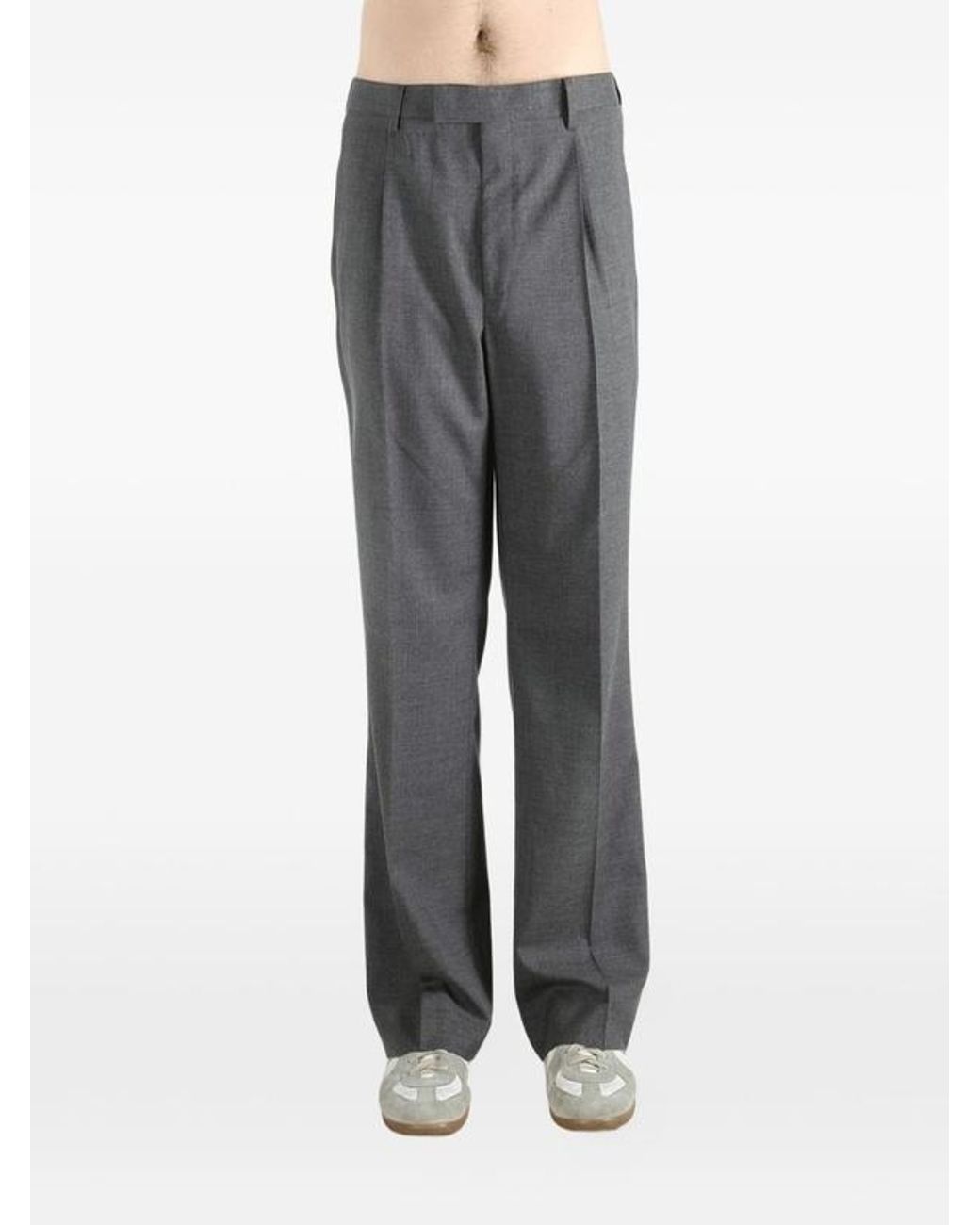 Auralee Gray Summer Twist Pora Slacks for men