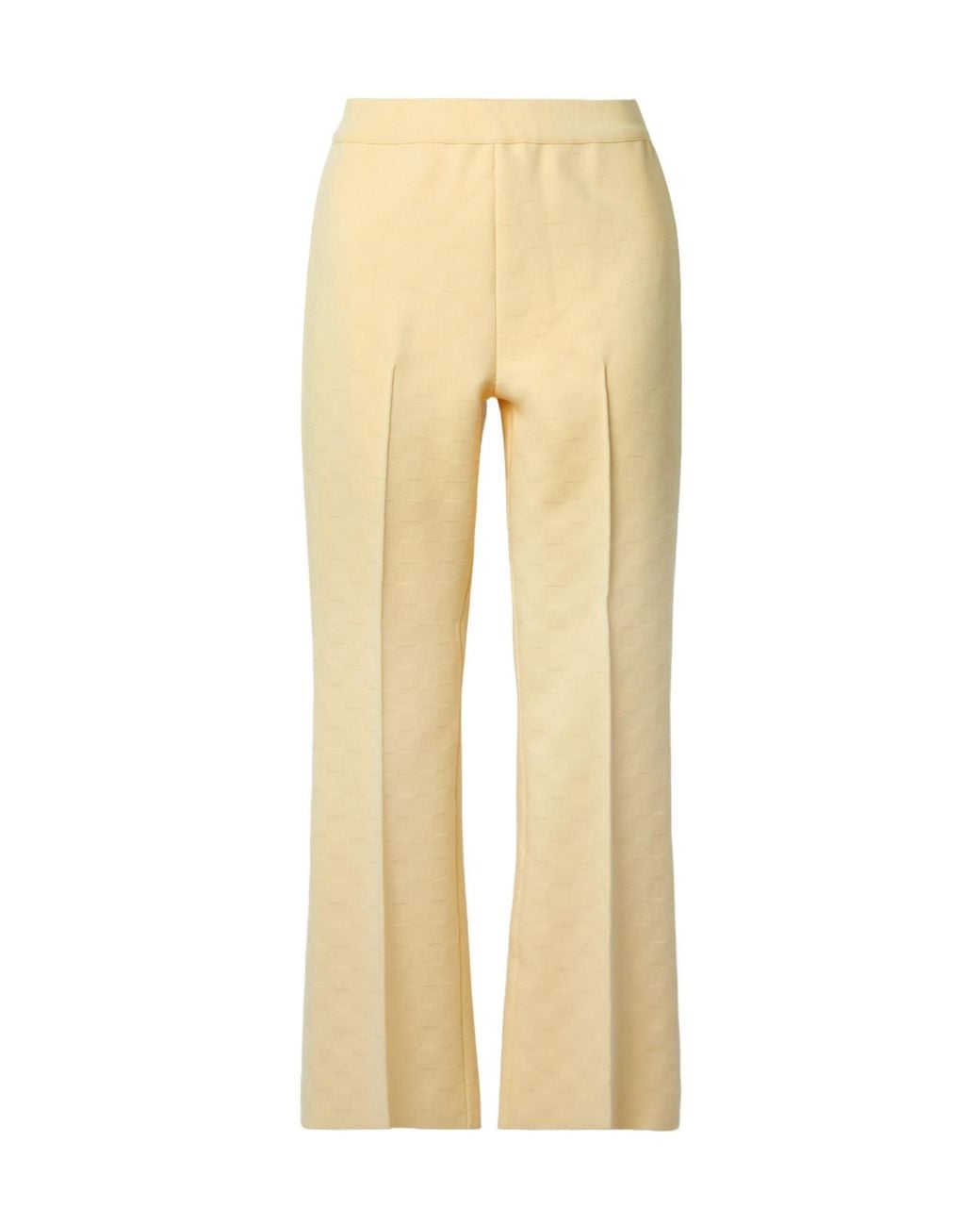 High Sport Natural Kick Cropped Stretch-Cotton Flared Pants