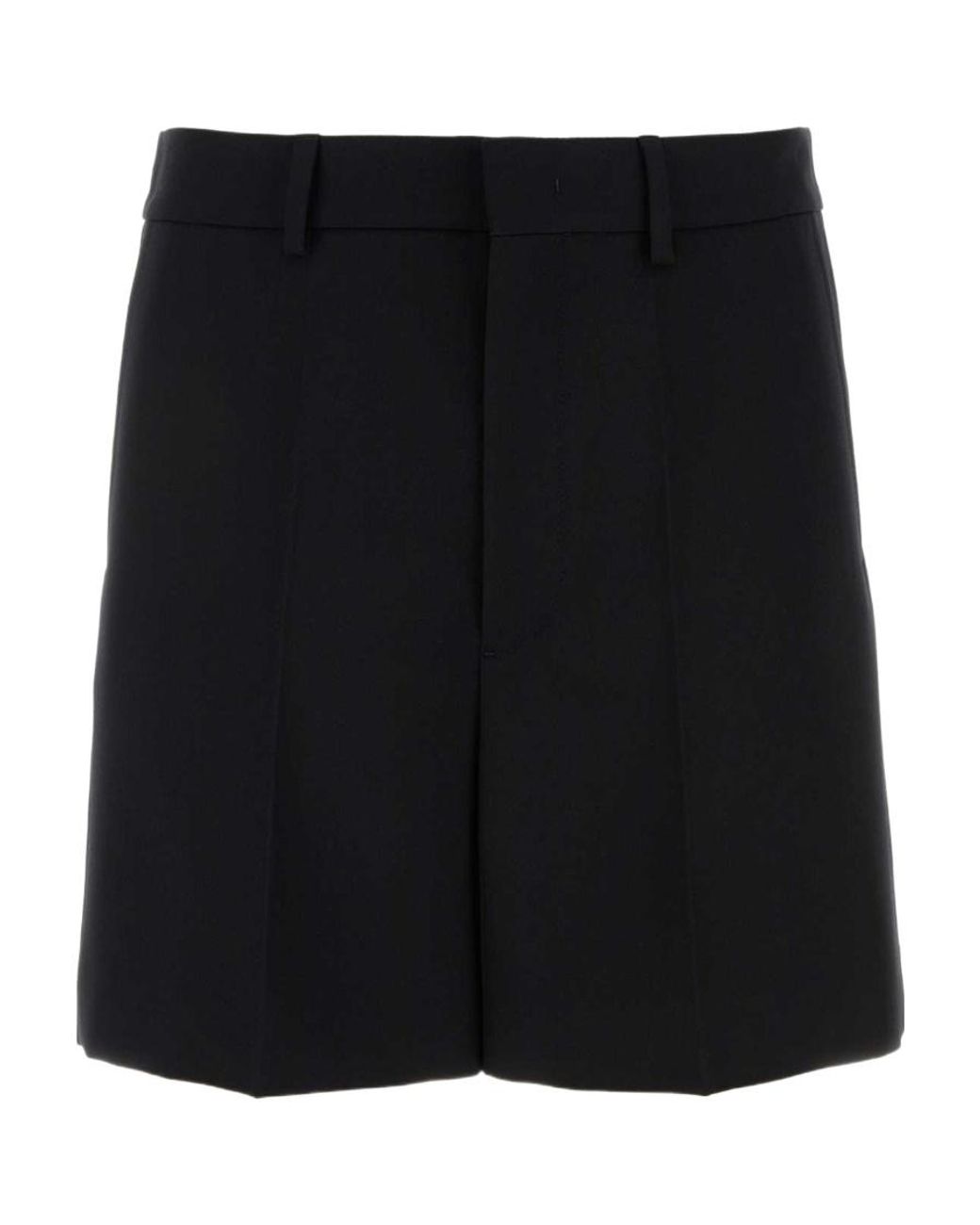 Valentino Black Wide-Leg Tailored Shorts for men