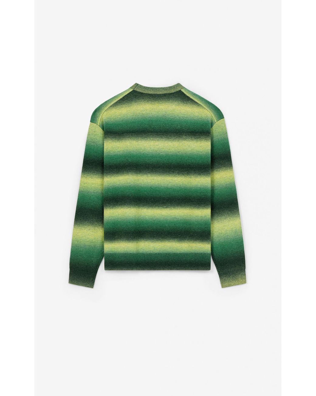 KENZO Green Embroidered Tiger Motif Jumper for men