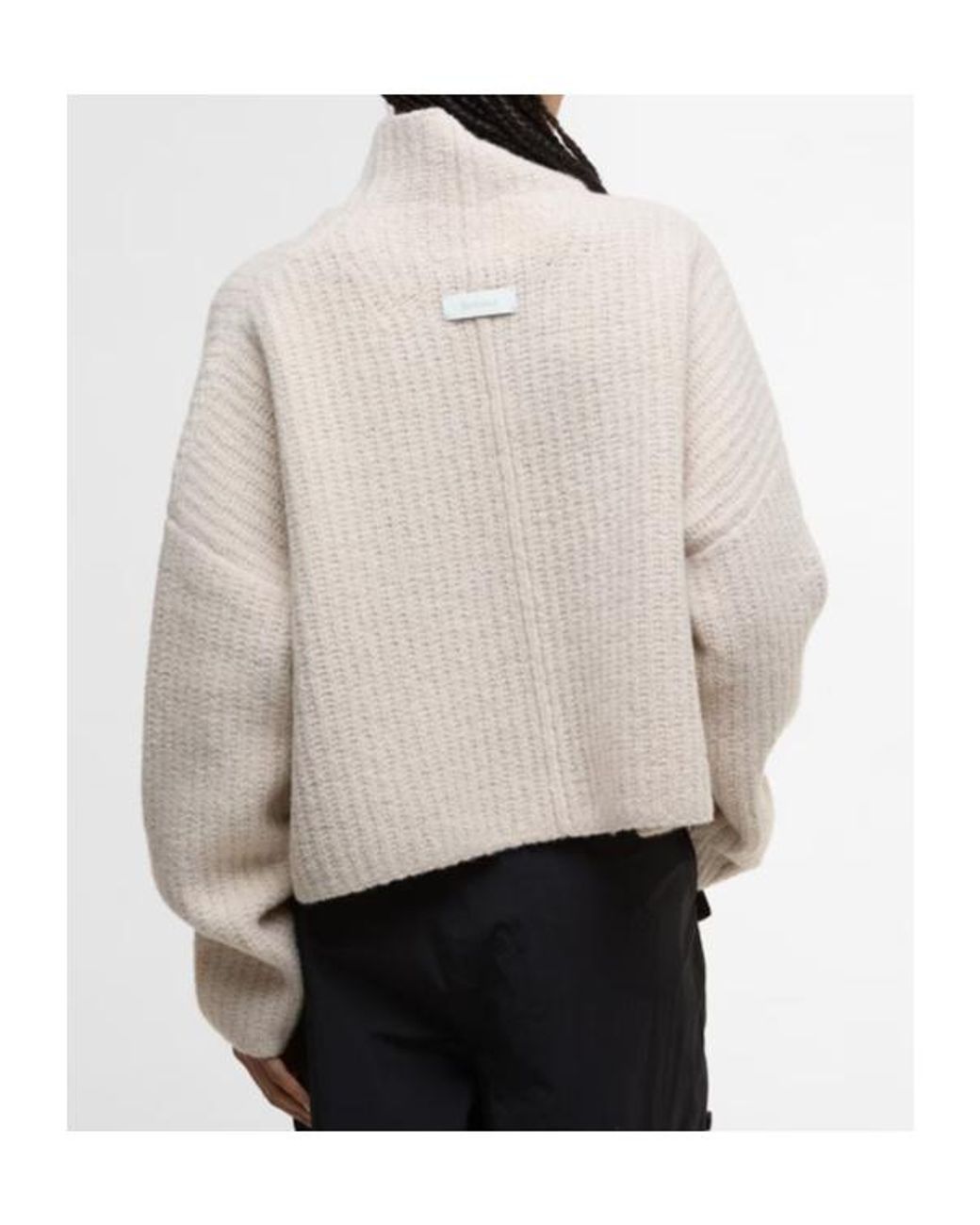 Barbour Natural Long-Sleeved Turtleneck Sweater