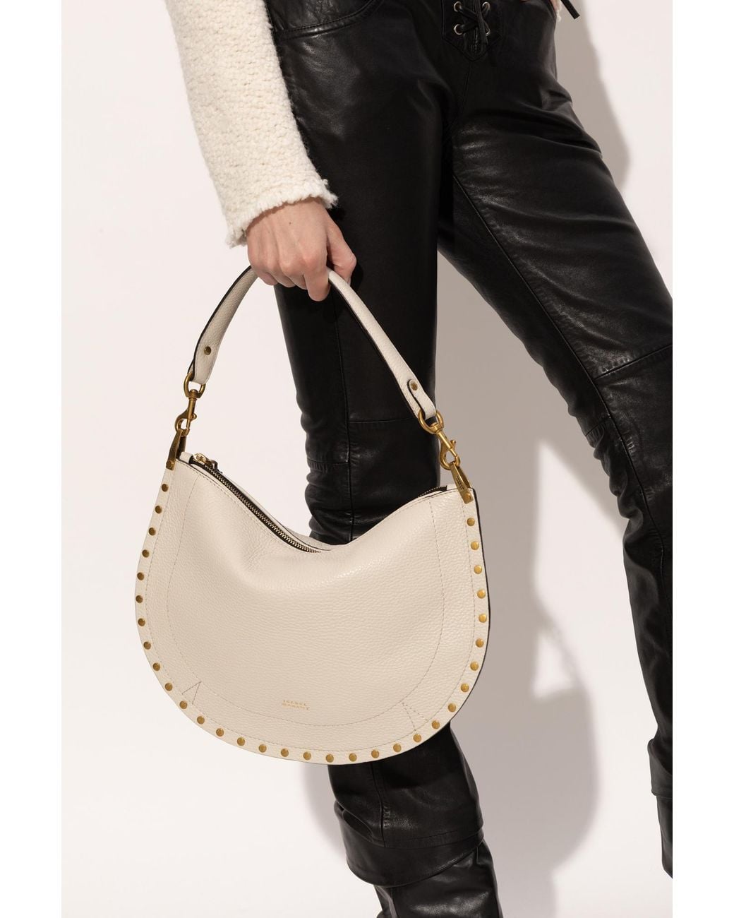 Isabel Marant White Logo Stamp Shoulder Bag