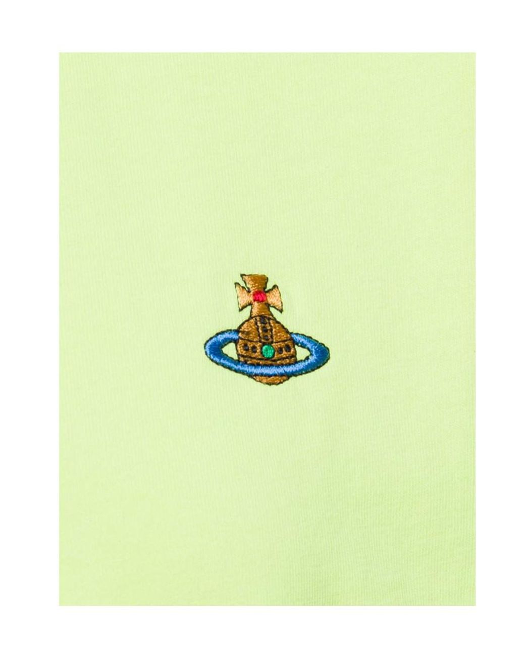 Vivienne Westwood Green Orb Embroidered Crewneck T-Shirt