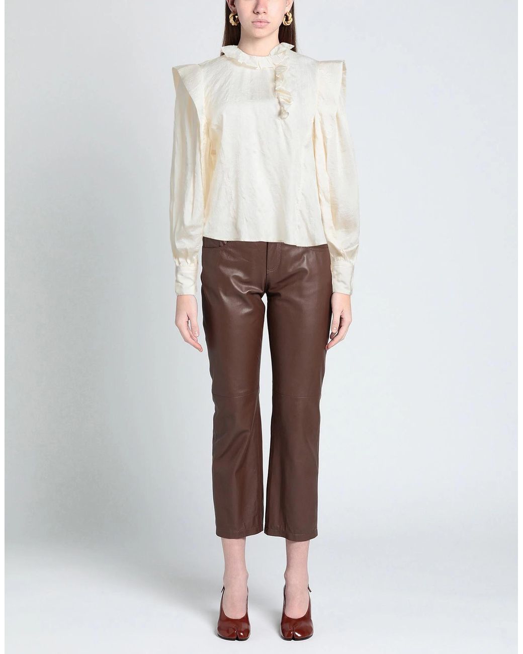 Isabel Marant White Plain Colour Top