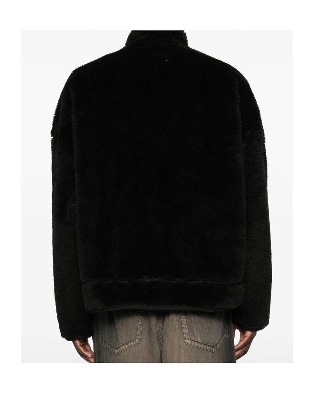 Maison Mihara Yasuhiro Black Wide Back Boa Jacket for men