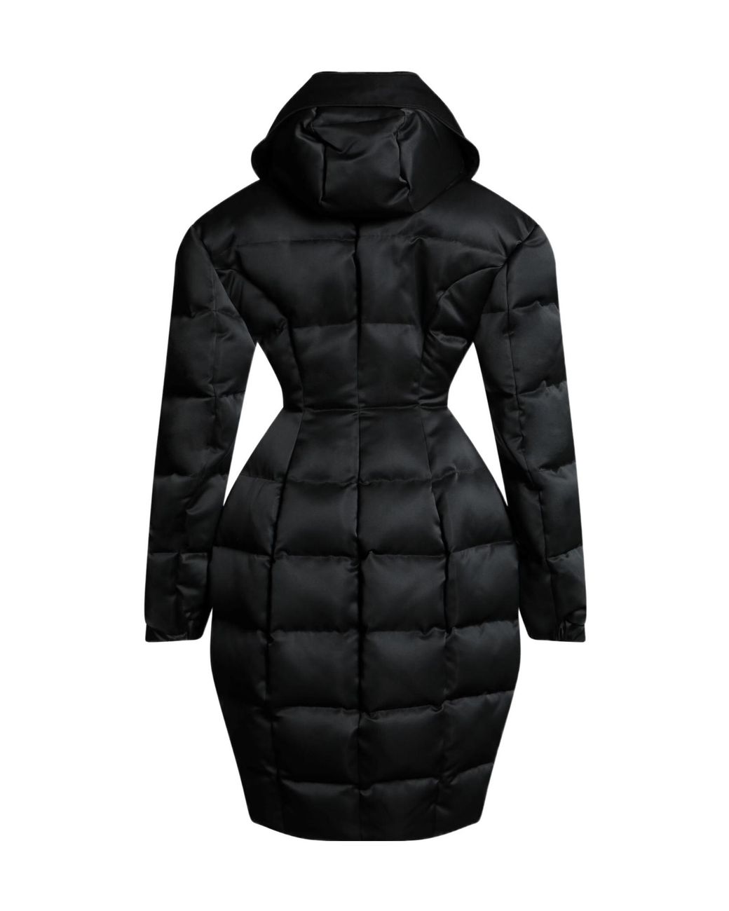 Dolce & Gabbana Black Thickened Hooded Down Jacket