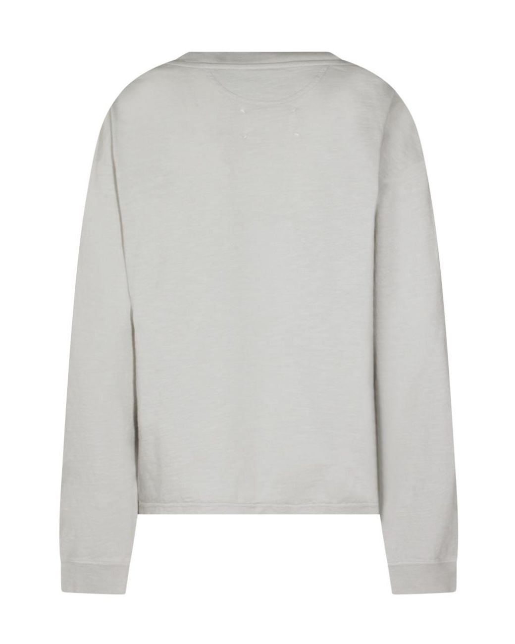 Maison Margiela Gray Logo Embroidered T-Shirt